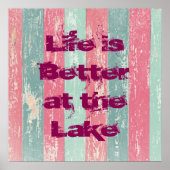 Het leven is beter aan het meer poster (Voorkant)