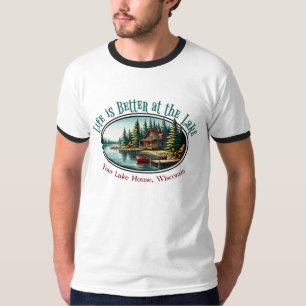 Het leven is beter aan het meer t-shirt