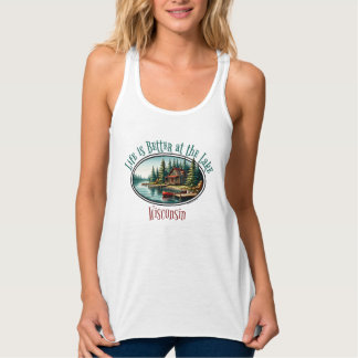 Het leven is beter aan het meer tanktop