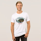 Het leven is beter aan het meer Tri-Blend shirt (Voorkant volledig)