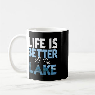 Het Leven Is Beter Aan Het Meer Vissen Bootvaren Koffiemok