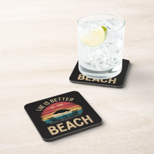 Het Leven Is Beter Aan Het Strand Zomer Vakantie S Bier Onderzetter