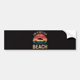 Het Leven Is Beter Aan Het Strand Zomer Vakantie S Bumpersticker