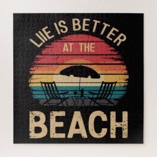 Het Leven Is Beter Aan Het Strand Zomer Vakantie S Legpuzzel
