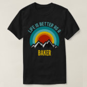 Het leven is beter als een bakker t-shirt (Design voorkant)