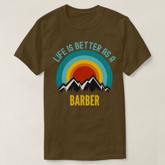 Het leven is beter als een barrière t-shirt (Design voorkant)
