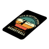 het leven is beter als je basketbal speelt magneet (Linkerzijde)