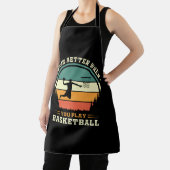 het leven is beter als je basketbal speelt schort (Insitu)