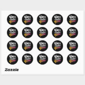 Het leven is beter als je danseres danst ronde sticker (Vel)