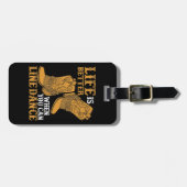 Het leven is beter als je een dansje kunt houden bagagelabel (Voorkant horizontaal)