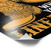 Het leven is beter als je een dansje kunt houden foto afdruk (Hoek)