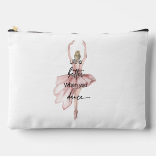 Het leven is beter als je een roze ballerina danst etui