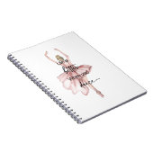 Het leven is beter als je een roze ballerina danst notitieboek (Rechterzijde)