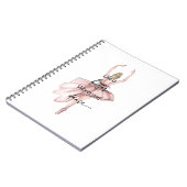 Het leven is beter als je een roze ballerina danst notitieboek (Linkerzijde)