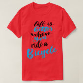 Het leven is beter als je fietst 4 t-shirt (Design voorkant)