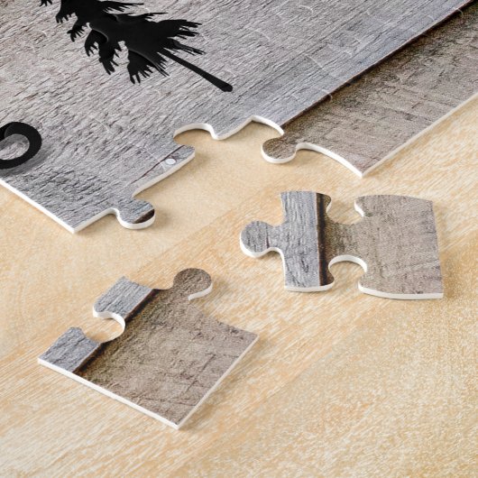 Het leven is beter als je kampt legpuzzel (Zijkant)