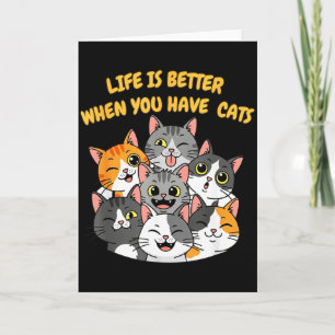 Het Leven Is Beter Als Je Katten Hebt  Kaart