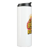 Het leven is beter als je met pensioen bent thermosbeker (Gedraaid links)