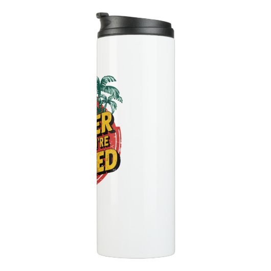 Het leven is beter als je met pensioen bent thermosbeker (Geroteerd rechts)