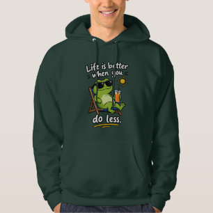Het Leven Is Beter Als Je Minder Doet Hoodie