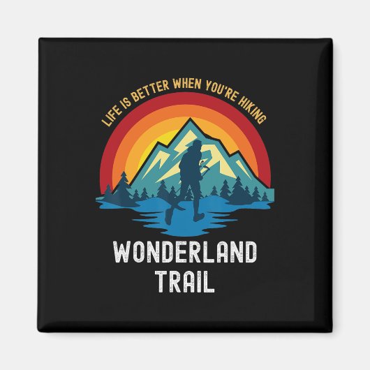 Het leven is beter als je over het Wonderland Trai Magneet (Voorkant)