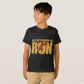 Het leven is beter als je rent t-shirt (Voorkant volledig)
