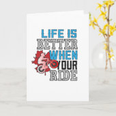 Het leven is beter als je rijdt kaart (Gele Bloem)