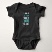 Het leven is beter als je Surf Romper (Voorkant)