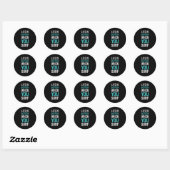Het leven is beter als je Surf Ronde Sticker (Vel)