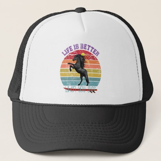 Het Leven Is Beter Als Je Surft Trucker Pet (Voorkant)