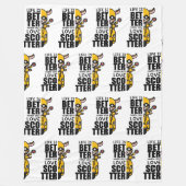 "Het leven is beter als je van scooter houdt" - Sc Fleece Deken (Voorkant)