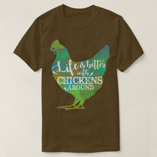 Het leven is beter als kiploper t-shirt (Design voorkant)