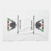 Het leven is beter als oma's koken theedoek (Horizontaal)