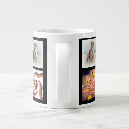 "Het leven is beter als we samen zijn" 7 kwadraten Grote Koffiekop (Achterkant)