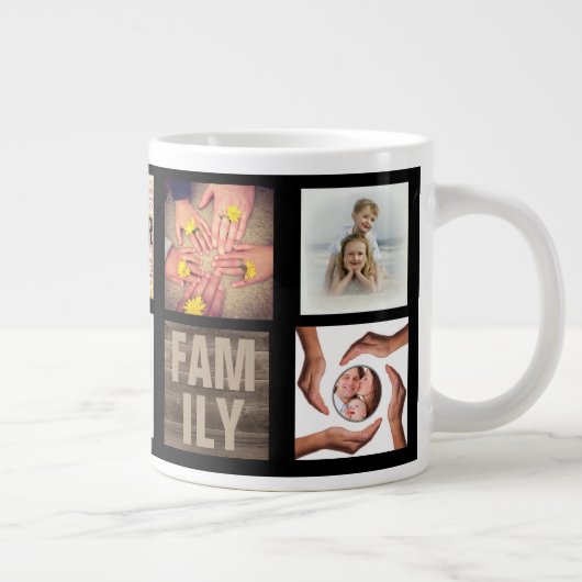 "Het leven is beter als we samen zijn" 7 kwadraten Grote Koffiekop (Rechts)