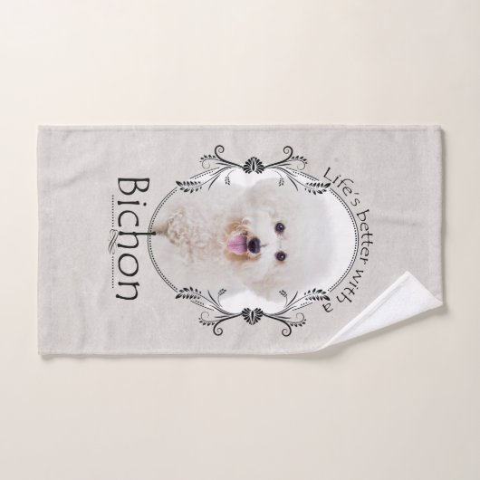 Het leven is beter Bichon Handdoek (Handdoek)
