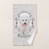 Het leven is beter Bichon Handdoek (Handdoek)