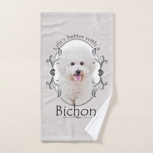 Het leven is beter Bichon Handdoek (Handdoek)