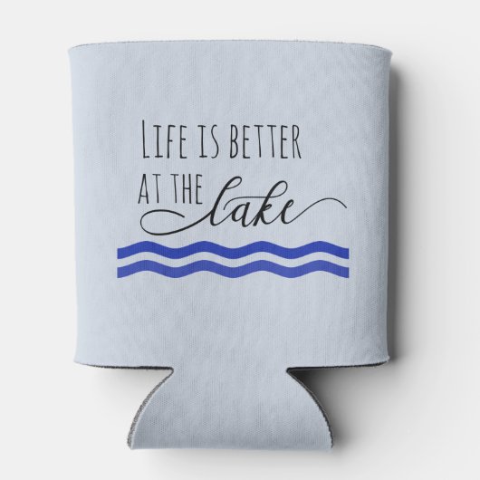 Het leven is beter bij Boatgolven in het meer Blikjeskoeler (Achterkant)