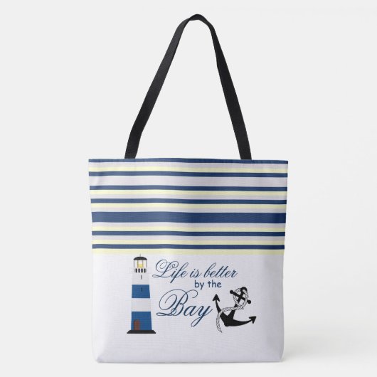 Het leven is beter bij de Baai Tote Bag (Voorkant)