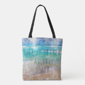 Het leven is beter bij de Beach Canvas Bag Tote Bag (Achterkant)