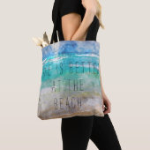 Het leven is beter bij de Beach Canvas Bag Tote Bag (Dichtbij)