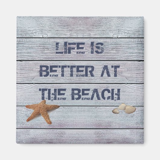 Het leven is beter bij de Beach Magnet (Voorkant)