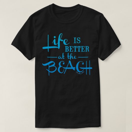 Het leven is BETER bij de Beach Premium T-shirt (Design voorkant)