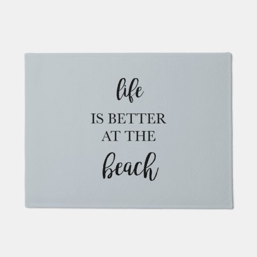 Het leven is beter bij de Beach Vloermat Deurmat (Voorkant)