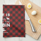 Het leven is beter bij de buffelbekleding van de C Theedoek (Quarter Fold)