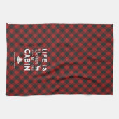 Het leven is beter bij de buffelbekleding van de C Theedoek (Horizontaal)