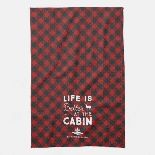 Het leven is beter bij de buffelbekleding van de C Theedoek (Verticaal)