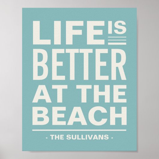 Het leven is beter bij de persoonlijke, persoonlij poster (Voorkant)