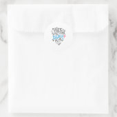 Het leven is beter bij de strand Tanktop Ronde Sticker (Tas)